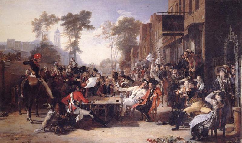 Sir David Wilkie Chelsea Pensioners Reading the Gazette of the Battle of Waterloo oil painting image